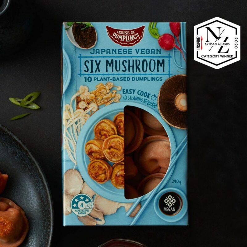 Six-mushrooms dumplings award