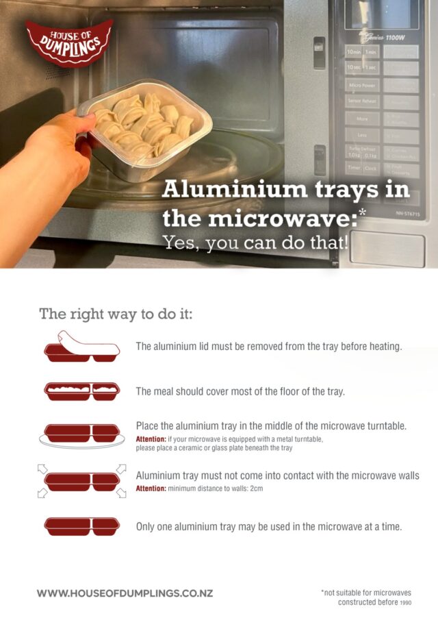 Instructions for Microwaving Dumplings